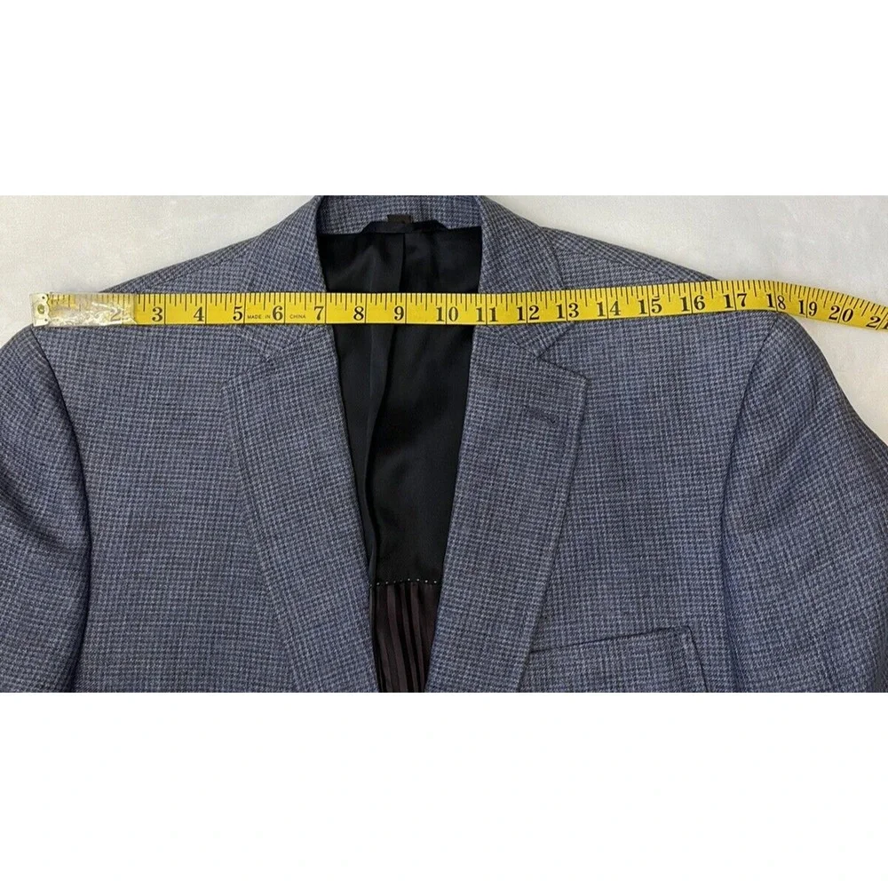 Kroon Men's Sports Jacket Coat 42 R Blazer Blue 2 Button Double Vent Lined